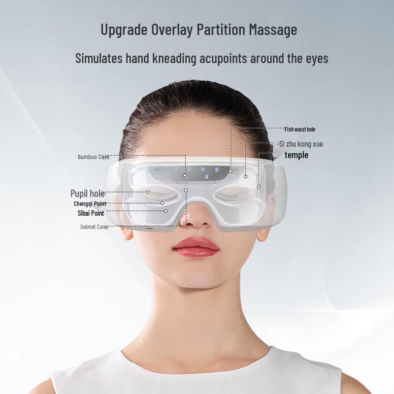Dis Smart Foldable Eye Massager with Heat & Bluetooth Music CN Plug (adapter Included)