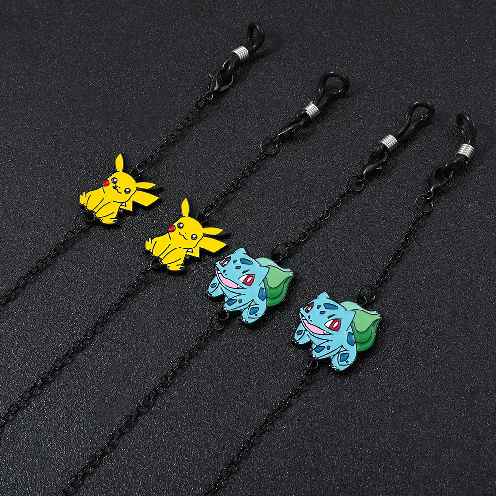 Pokémon Anime Glasses Chain Cute Pikachu & Character Enamel Pendant Handmade Eyewear Lanyard for Men & Women