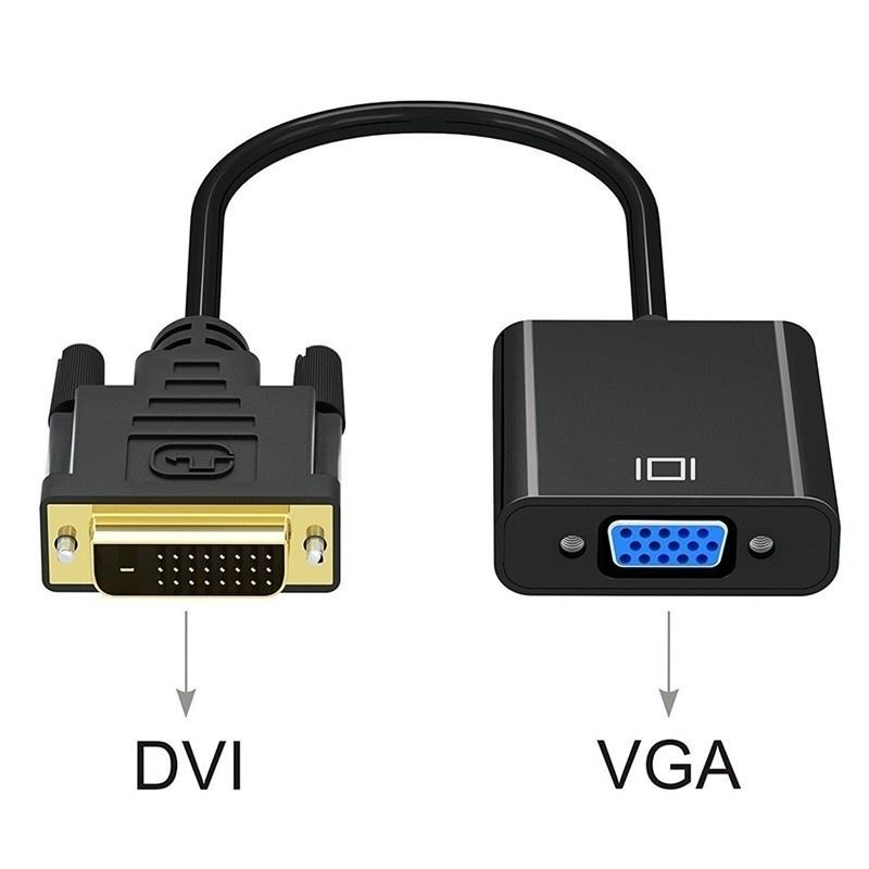 

1080P DVI-D 24+1 To VGA HDTV Converter Monitor Cable DVI To VGA Adapter