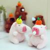 Adorable Bubble-blowing Capybara Plush Toy Short Plush Stuffed Animal Keychain