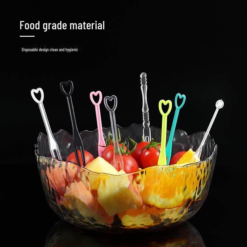 ZISIZ Disposable Fruit Fork Set