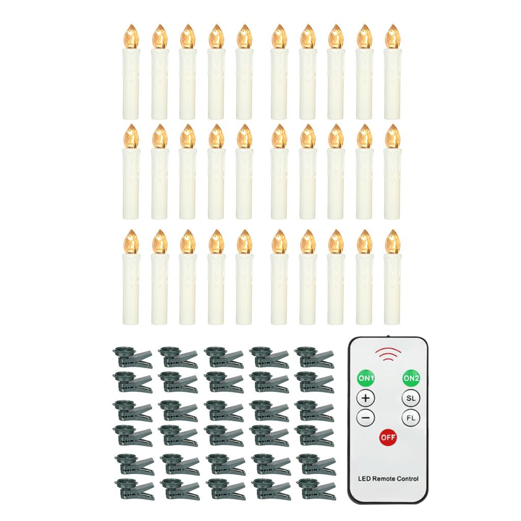 Flameless Candles with Remote Control Realistic Warm White LED Candles Battery Powered
