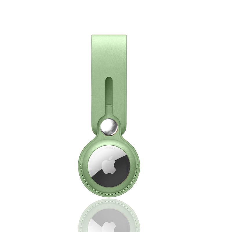 Apple AirTag Pet Tracker Protective Case with PU Leather and Finger Ring Buckle for Elderly - Anti-Lost Device