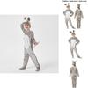 High-quality Polyester Kids Donkey Costume For Halloween Cosplay