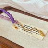 Vintage New Natural Lavender Purple Glass Body Light Amethyst Uruguayan Dark Amethyst Necklace