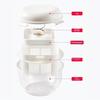 Round Yogurt Filter Container Transparent Storage Jar Airtight Sealed Canister For Yogurt Making Grains Kitchen Food Storage