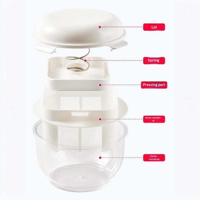 Round Yogurt Filter Container Transparent Storage Jar Airtight Sealed Canister For Yogurt Making Grains Kitchen Food Storage
