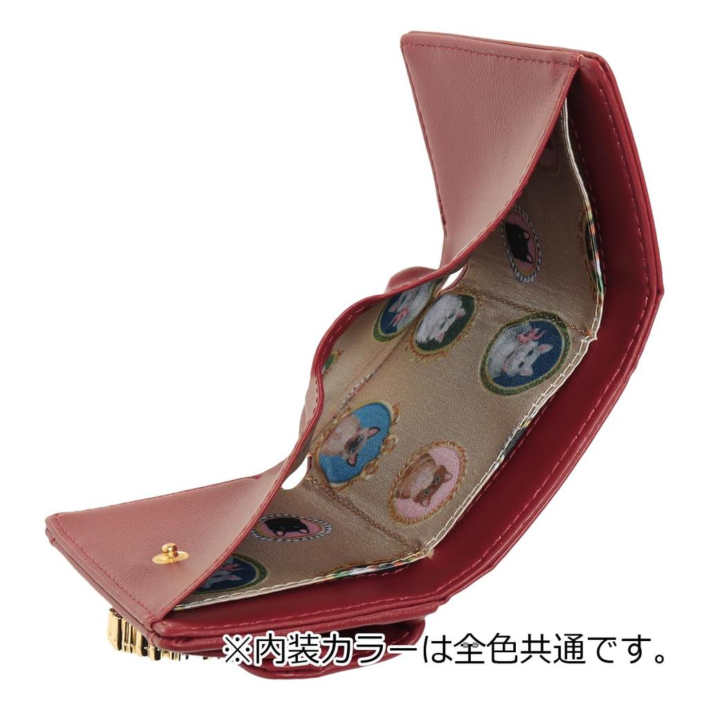 Paul Joe Accessories Wallet with Cat Green & PJA-W1173 Tri-fold Brooch, Women's,