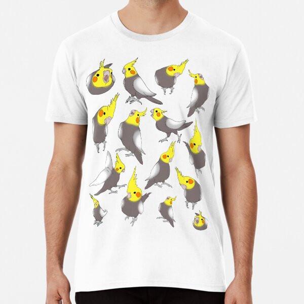 

cockatiel doodle pattern S to 5XL Made in the AU/USA T-Shirt S