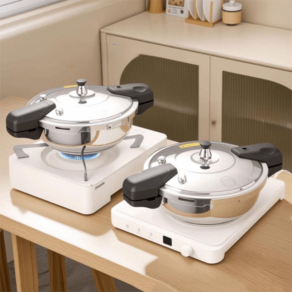 Thickened Mini Pressure Pot Double Handle Soup Pot Multipurpose Pressure Cooker Dormitory