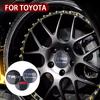 4Pcs 56MM Car Styling Aluminum Wheel Center Hub Caps Stickers For Toyota Rav4 Corolla Camry Aqua Yaris Cross Auris TRD GR Sport