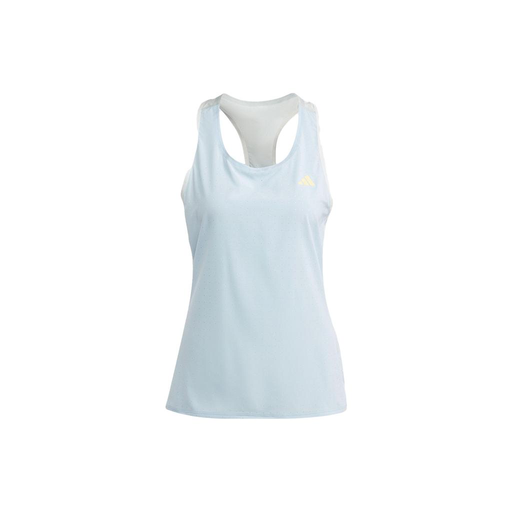 Adidas Letter Print Quick-Dry Running Sports Vest Women Vests Blue Silver-Gray IK3994