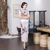Plus Size Retro Long Cheongsam Dress - Chinese Style, Old Shanghai