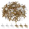 60Pcs 2 Colors Tibetan Style Alloy Pendants Shark Antique Bronze & Antique Silver 36x32x7.5mm Hole: 5mm 30pcs/color