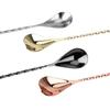 Stainless Steel Bar Teadrop Spoon Long Handle Mixing Spoon Bartender Tools Cocktail Spoon  Home Use