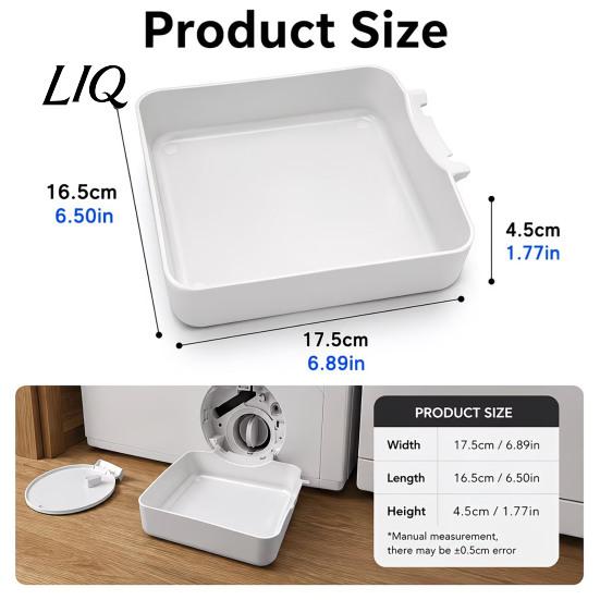 Front Loading Washer Drain Tray Front-Load Washing Machine Pan, Universal Drainage Tray, Floor Protection Water Collector for Basements, Apartments,