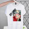 Japanese Anime Spy X Family Anya T Shirt Men Retro Washed Tops Tees Harajuku Tshirt Streetwear Hip Hop Male T-shirts