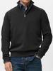 Men's Half Zip Sports Sweatshirt Stand Collar Long Sleeve Casual Pullover Top