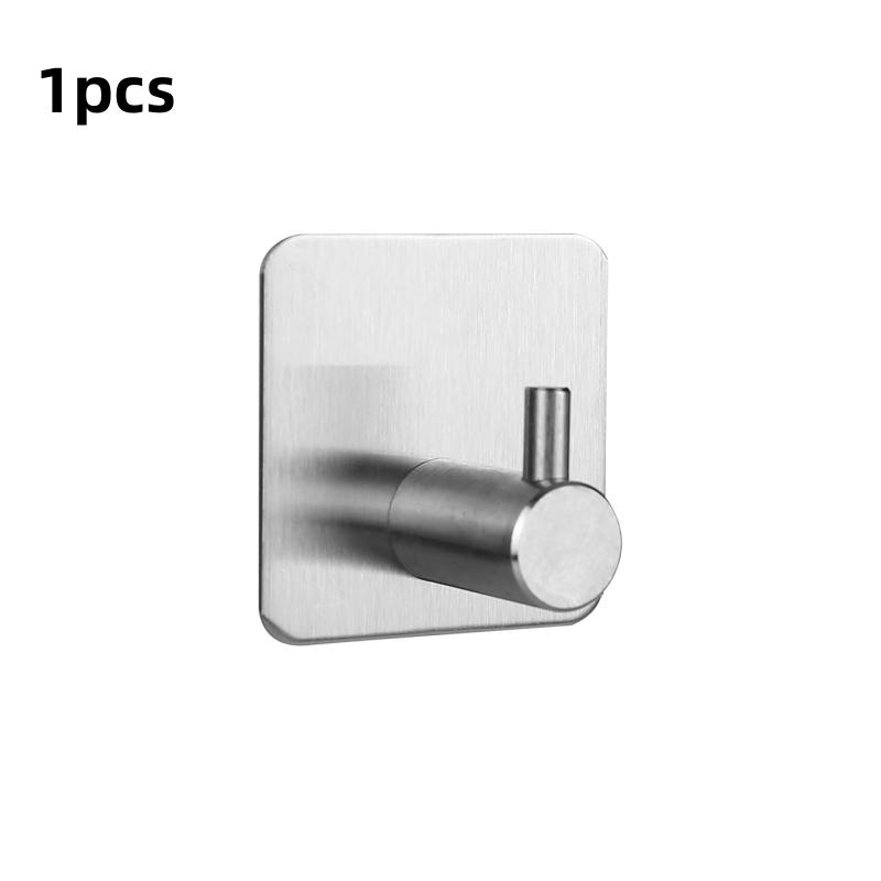 Punch-Free Wall Hooks Adhesive Towel Hanger Door Cloth Coat Holder Bathroom Kitchen Hardware Rack Bag Hook Organizer For Hanging