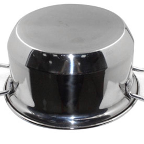 16 cm Edelstahl-Induktionsherd, Mini-Suppenkocher aus Stahl mit Universaltopf mit 2 Griffen