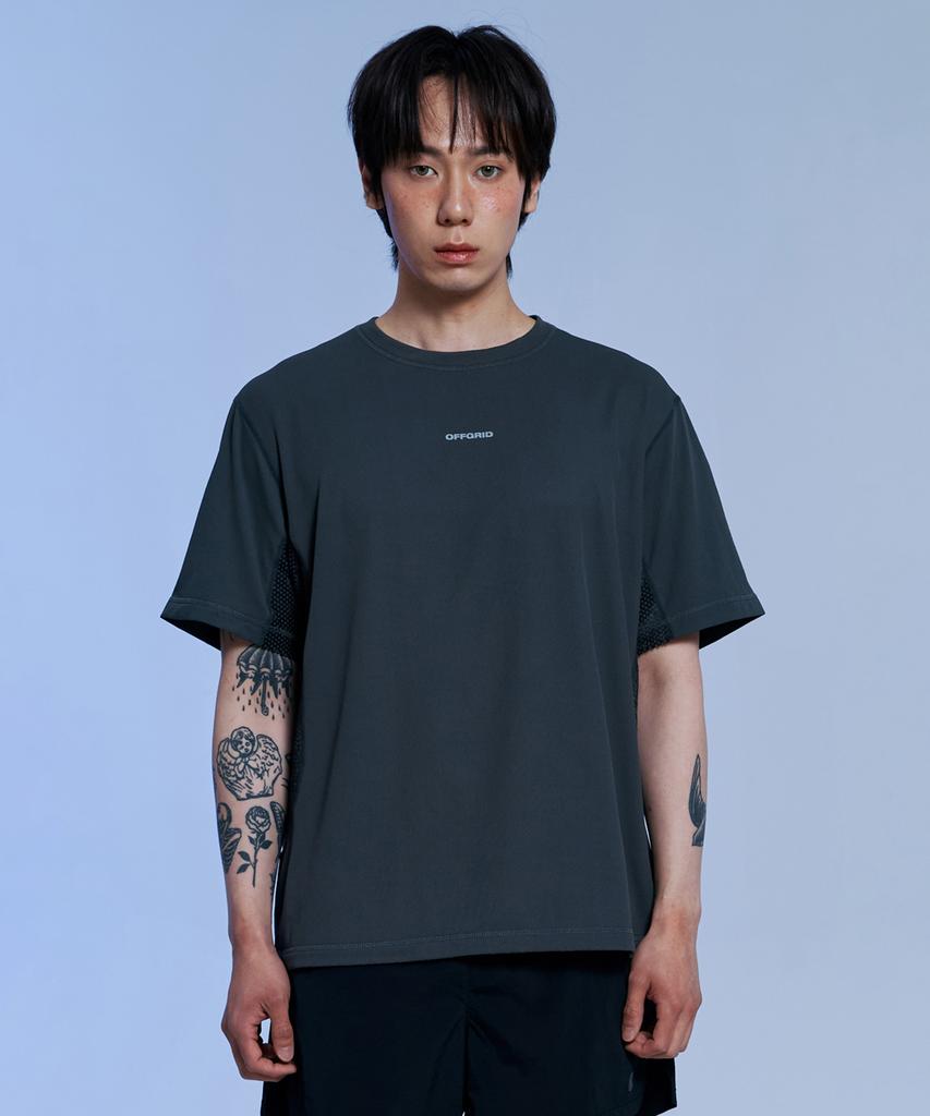 OFFGRID Ventra Octa Short Sleeve T-Shirt - Charcoal