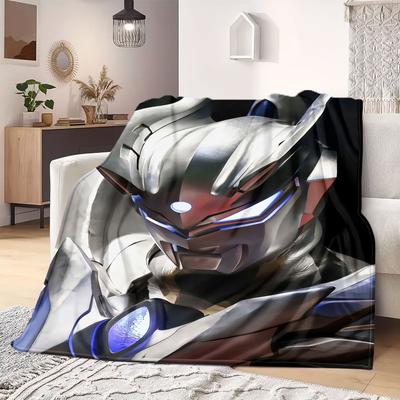 Ultraman Anime Flannel Blanket Warm,Comfortable,Suitable for Bedrooms,Sofas,Beds,Chairs,Picnics,Travel