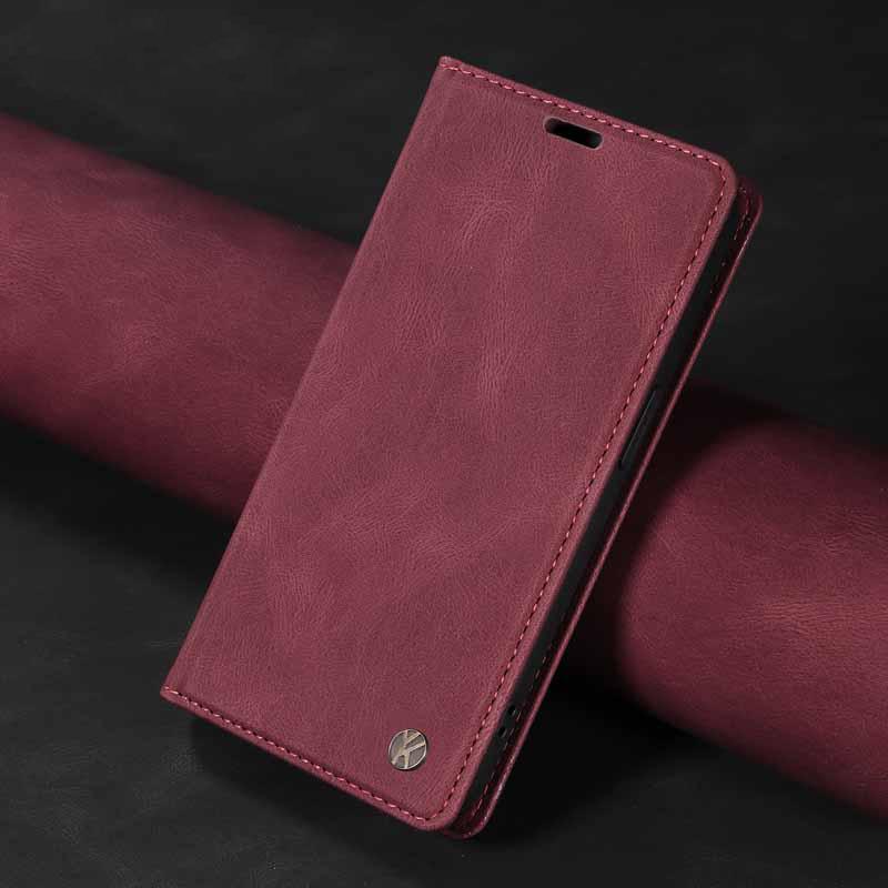 Leather Case For Samsung Note 20 Ultra 8 9 10 Lite S10 Plus S9 S8 S7 Edge S10E Flip Wallet Cover for Galaxy M15 M35 M55 Fundas