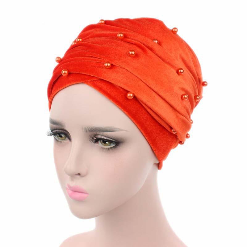 Rhinestone African Head Wraps Scarf Velvet Women'S Turban Caps Muslim Headscarf Bonnet Lady Wrap Head Scarves Turbante Mujer