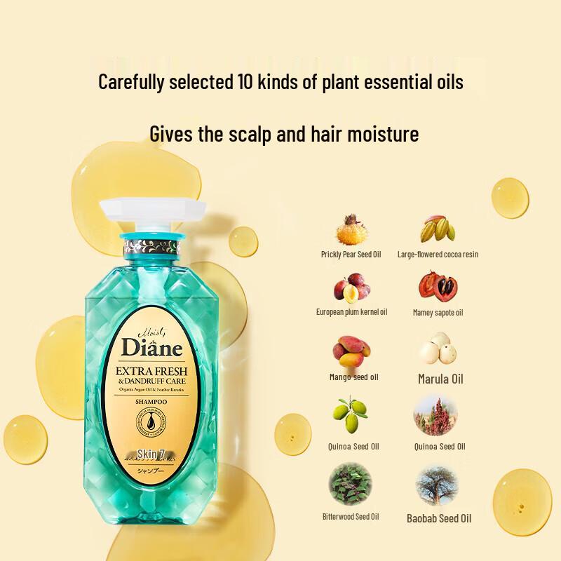 Diane Perfect Beauty Moroccan Oil Dandruff Control & Refreshing Shampoo, 700ml