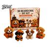 Pacchetto Creativo Tutto in Uno Cane Halloween 3D Set Artistico Fai da Te Kit Cucciolo con Perline Kit Cucciolo con Perline di Plastica Carine per Gioielli Artigianato Kit Animale Principianti Adulti Scrivania Casa