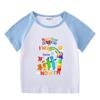 Kids' Color Block Summer Two-Piece Set: Short Sleeve T-Shirt & Shorts for Boys and Girls