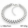 KALEN Gold Color Double Row Stainless Steel Bracelet for Men Hip Hop Cuban Link Necklace Extension Thick Waterproof Jewelry Gift
