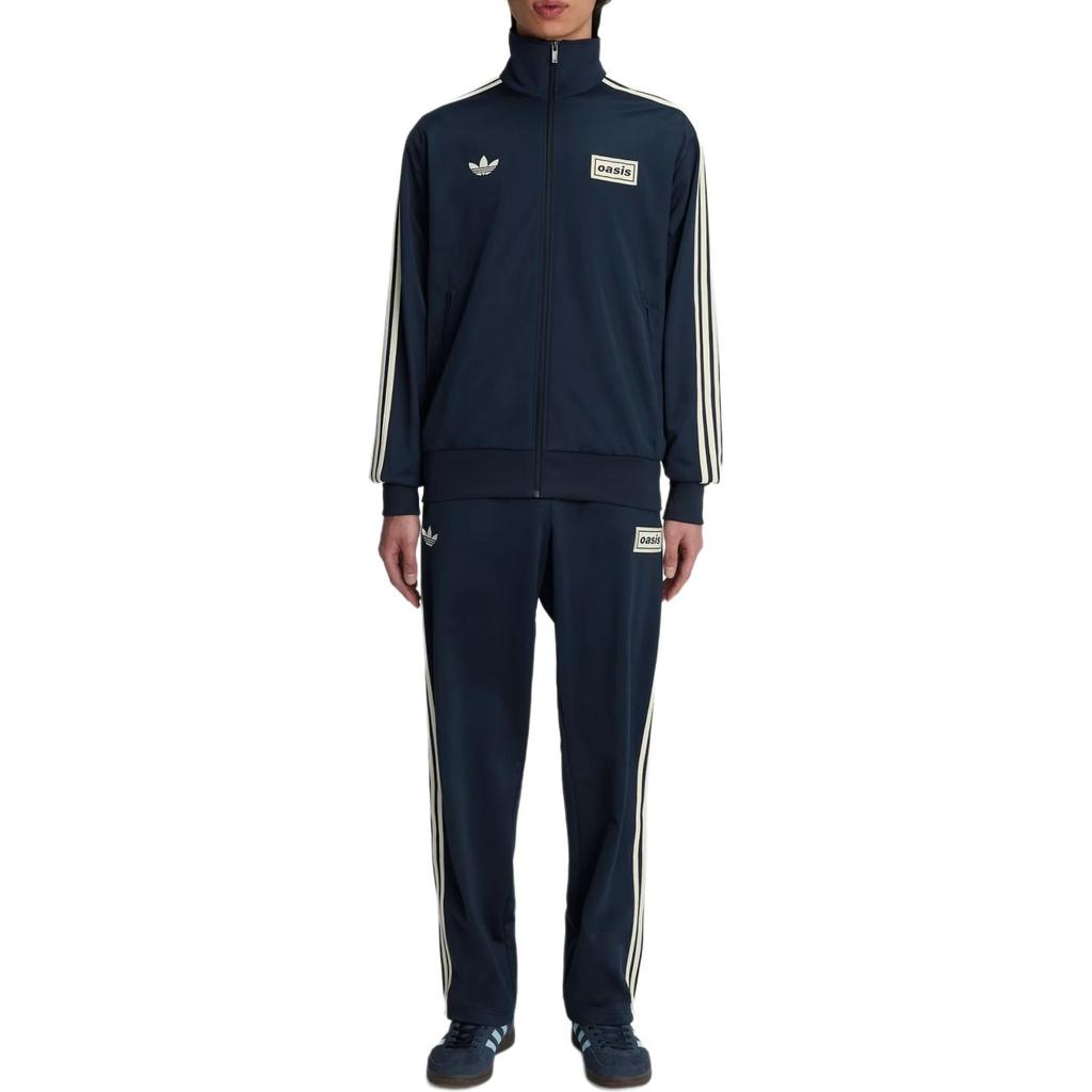 adidas Originals X Oasis Kollaboration Firebird Tour Stehkragen Locker Drei Streifen Jacke Unisex Jacke KT-3455