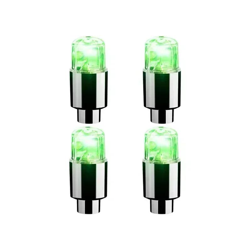 Wheel Lights Cap Car Auto Wheel Tire Tyre Air Valve Stem LED Light Cap Cover Accessories For Bike Car Motorcycle Waterproo