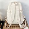 Solid Color Nylon Ita Backpack Dustproof Durable Students School Bag Scratch Prevention Polyester Large Capacity Daypack Women