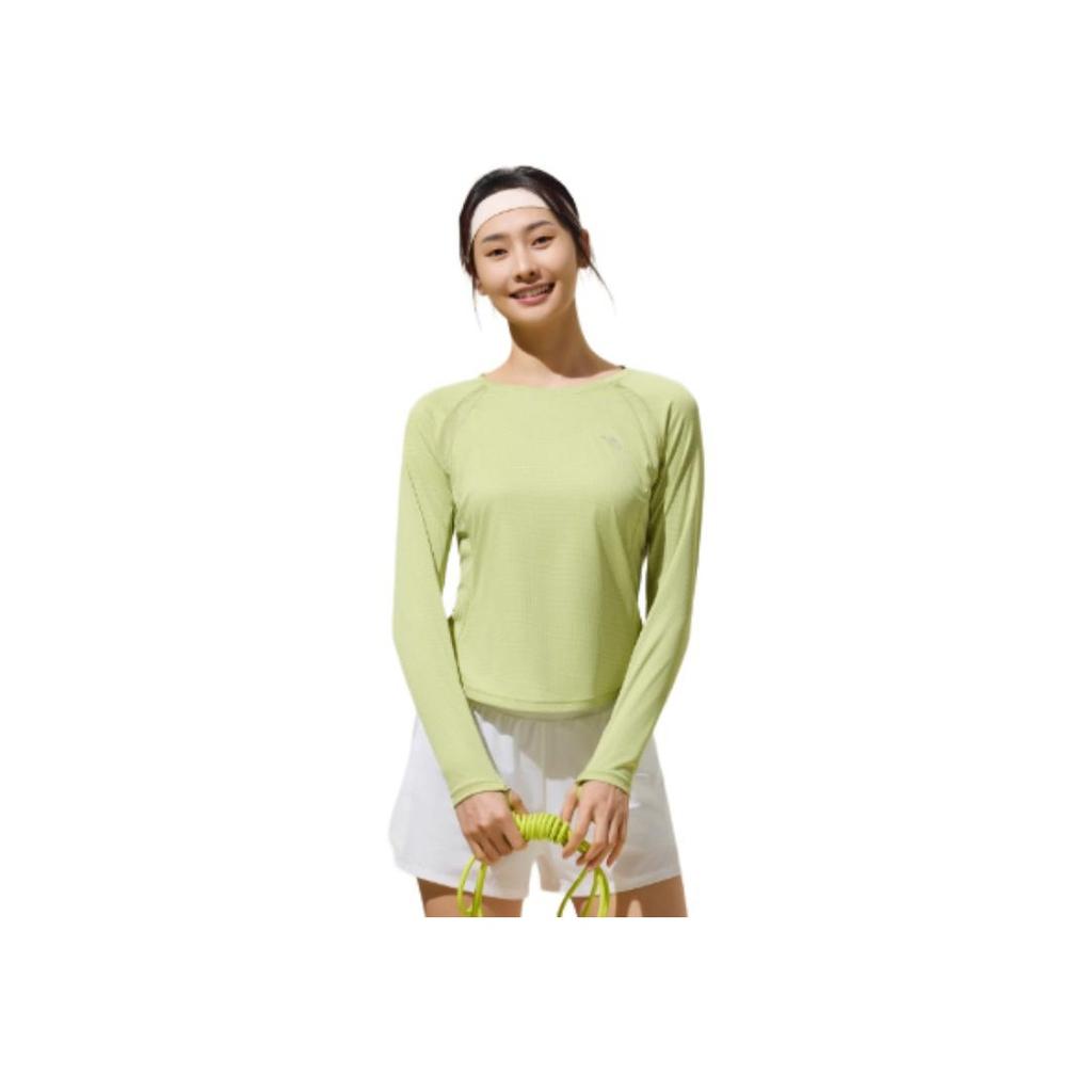 Anta Running Series Sports Casual Simple Solid Color Round Neck Pullover Comfortable Versatile Long Sleeve T-Shirt Women T-Shirt 962535403-4