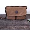 Retro Mens Canvas Messenger Bag With Adjustable Strap For Business Travel