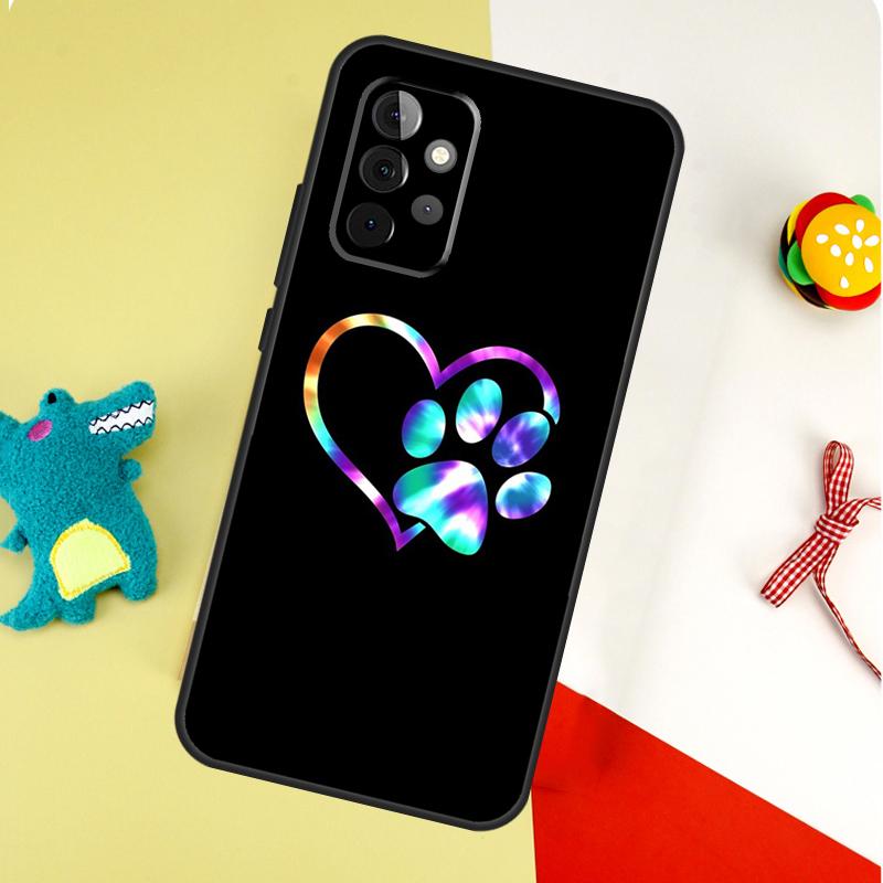Dog Paw For Samsung Galaxy A05 A06 A16 A54 A34 A14 A55 A35 A15 A53 A33 A13 A22 A32 A52 Phone Case