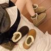 Fur integrated thick-soled snow boots women's 2025 new winter women's short boots piled and thickened warm Northeast cotton shoes