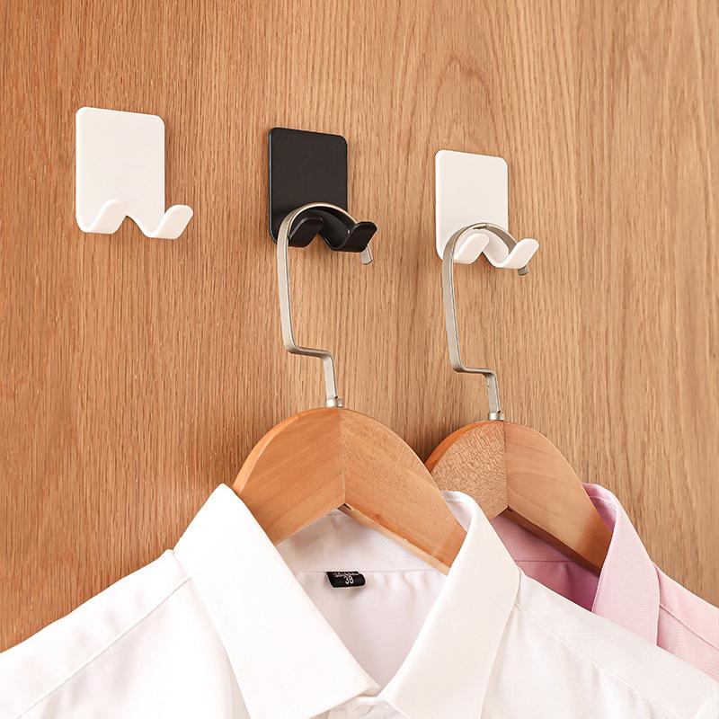 2PCS Adhesive Razor Holder Wall Mounted Bathroom For Shower Hook Rack Gillette Shaver Holder Plastic Hook Holder Razor Rack