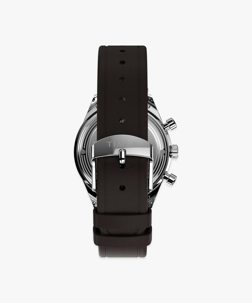 Taimaegseu Merlin Jet Quartz Chronograph Men'S Leather Watch 40Mm