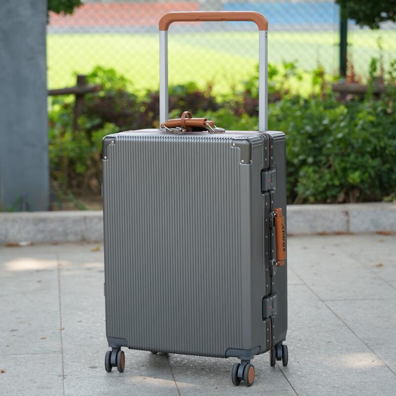 Moncaroni Antibacterial Aluminum Frame Suitcase