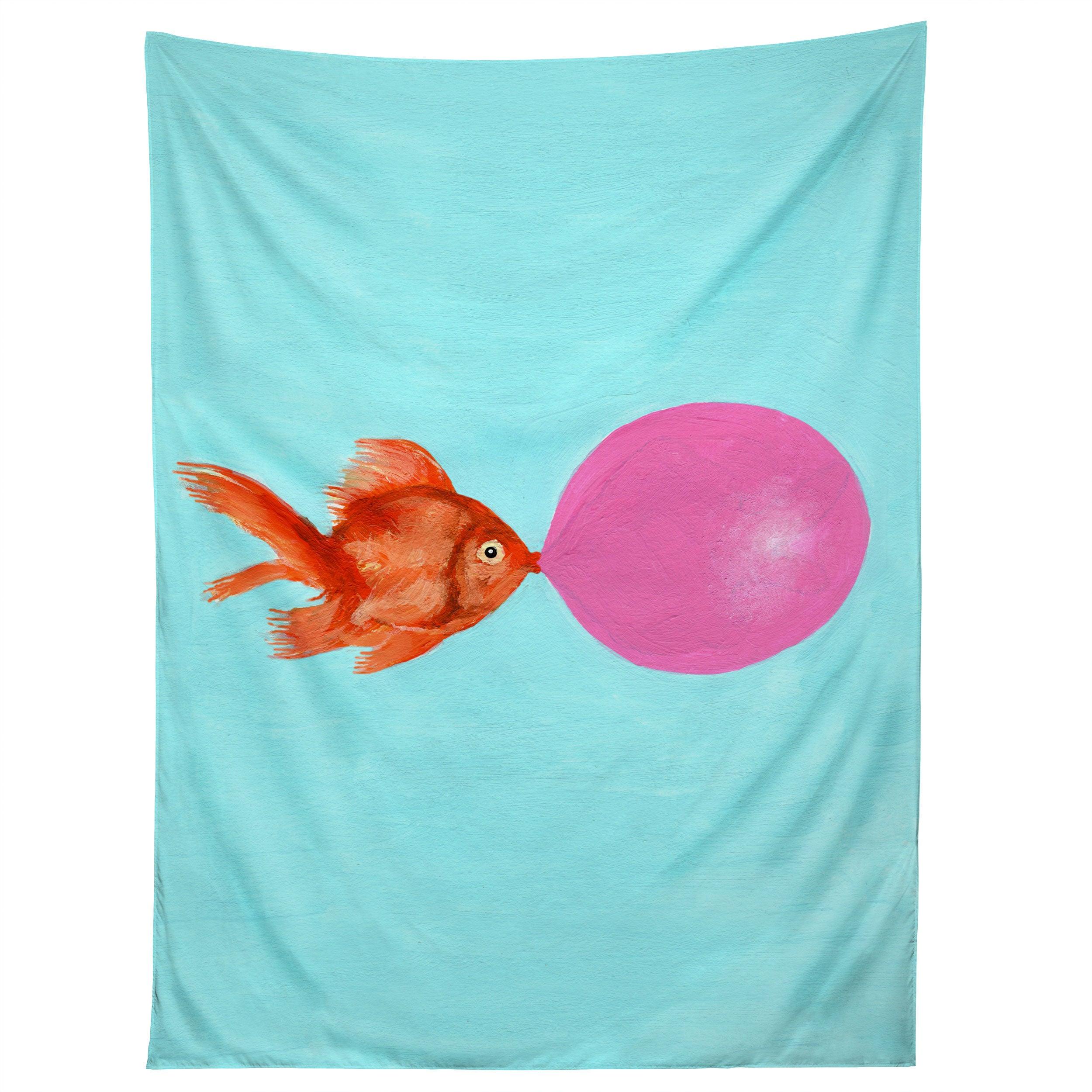 A BUBBLEGUM GOLDFISH tapestry 75x100