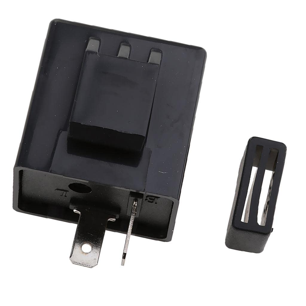 Turn Signal Flasher Turn Signal Relay 6- 2 Pin Motorcycle Black
