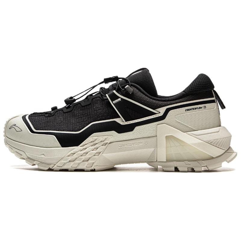 Li-Ning CF Shuxing Chuan Pro Unisex Low-top Hiking Shoes Black White AHTU017-10 41