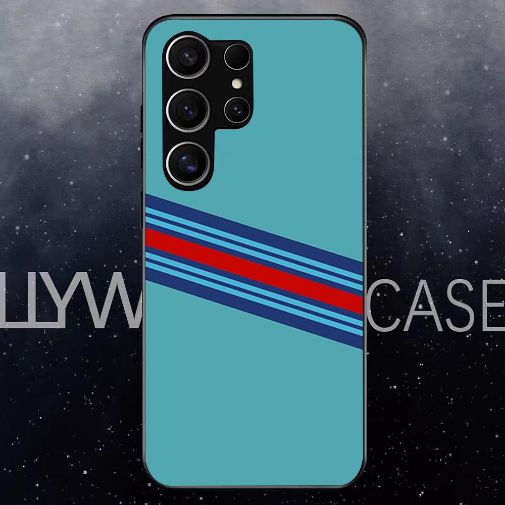 Racing M-Martini-ES Phone Case For Samsung S25 Edge Ultra S23 S22 S21 S20 Ultra Plus S24 Fe A54 A53 A25 Glass Cover