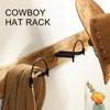 Cowboyhattshållare Metall Väggmonterad Baseballhatthållare Metallhattshållare Väggmonterad Hatthållare för Jacka Displayställ för Entré