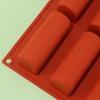 Stampi Cilindrici in Silicone - Stampo a Tronco da 9 Cavità Teglia per Rotolo di Torta Stampo per Cioccolato, Stampo per Torta in Silicone Antiaderente per Cottura Fai da Te Semi-Cilindrici