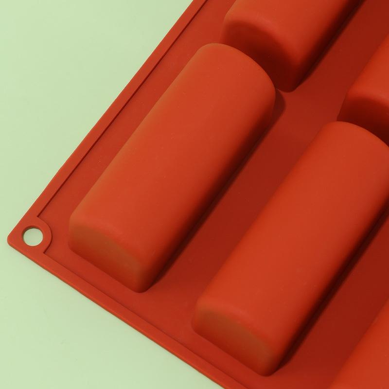 Stampi Cilindrici in Silicone - Stampo a Tronco da 9 Cavità Teglia per Rotolo di Torta Stampo per Cioccolato, Stampo per Torta in Silicone Antiaderente per Cottura Fai da Te Semi-Cilindrici