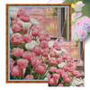 Vollstickerei Seidengarn 11CT Bedruckte Blume Kreuzstich-Set Heimkunst Dekoration